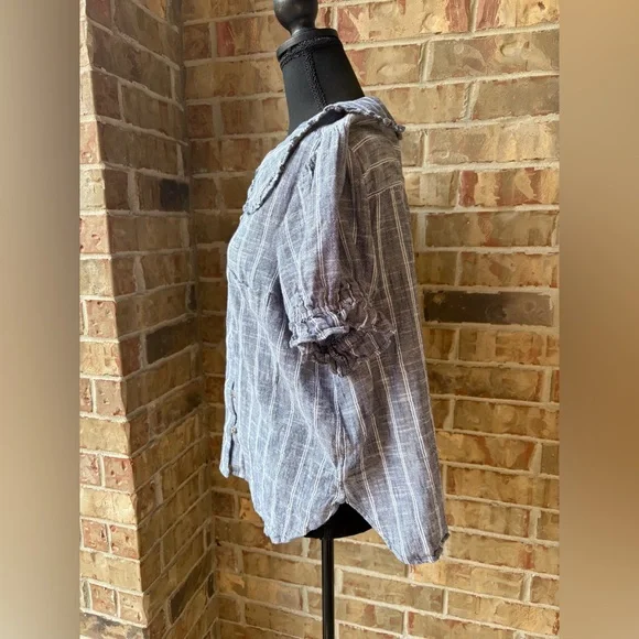 Anthropologie x Pilcro Blue and White Button-Down Shirt Bundle - Picture 5 of 15